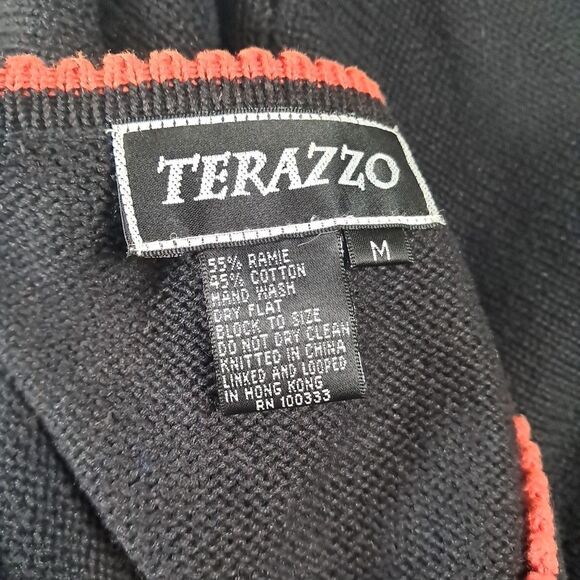 Vtg Terazzo Halloween Ugly Button Sweater Cardigan Owl Cat Ghost  Granny Core - Picture 9 of 9